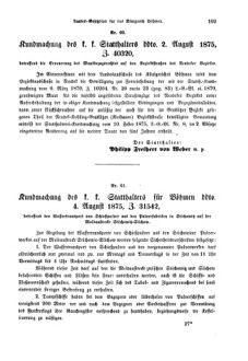 Gesetz-und Verordnungsblatt für das Königreich Böhmen 18751018 Seite: 3