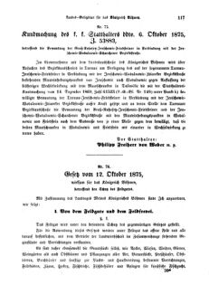 Gesetz-und Verordnungsblatt für das Königreich Böhmen 18751113 Seite: 3