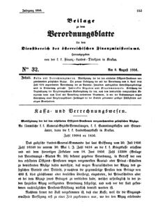 Verordnungsblatt für den Dienstbereich des K.K. Finanzministeriums für die im Reichsrate Vertretenen Königreiche und Länder