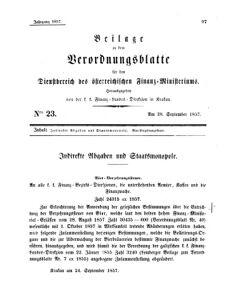 Verordnungsblatt für den Dienstbereich des K.K. Finanzministeriums für die im Reichsrate Vertretenen Königreiche und Länder