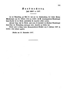 Verordnungsblatt für den Dienstbereich des K.K. Finanzministeriums für die im Reichsrate Vertretenen Königreiche und Länder 18570930 Seite: 3