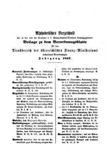 Verordnungsblatt für den Dienstbereich des K.K. Finanzministeriums für die im Reichsrate Vertretenen Königreiche und Länder 18571231 Seite: 3