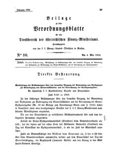 Verordnungsblatt für den Dienstbereich des K.K. Finanzministeriums für die im Reichsrate Vertretenen Königreiche und Länder