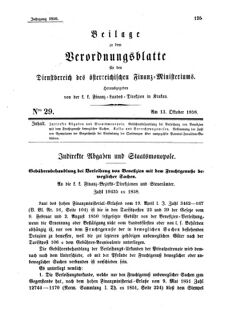 Verordnungsblatt für den Dienstbereich des K.K. Finanzministeriums für die im Reichsrate Vertretenen Königreiche und Länder