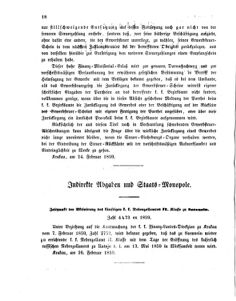 Verordnungsblatt für den Dienstbereich des K.K. Finanzministeriums für die im Reichsrate Vertretenen Königreiche und Länder 18590301 Seite: 2