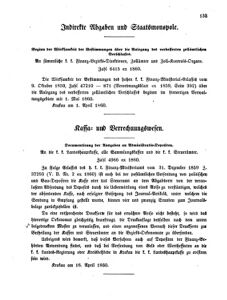 Verordnungsblatt für den Dienstbereich des K.K. Finanzministeriums für die im Reichsrate Vertretenen Königreiche und Länder 18600417 Seite: 3