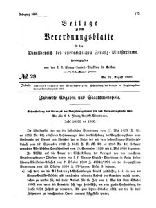 Verordnungsblatt für den Dienstbereich des K.K. Finanzministeriums für die im Reichsrate Vertretenen Königreiche und Länder