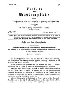 Verordnungsblatt für den Dienstbereich des K.K. Finanzministeriums für die im Reichsrate Vertretenen Königreiche und Länder