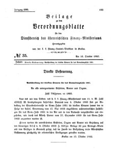 Verordnungsblatt für den Dienstbereich des K.K. Finanzministeriums für die im Reichsrate Vertretenen Königreiche und Länder