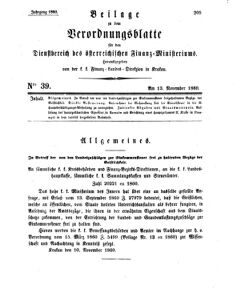 Verordnungsblatt für den Dienstbereich des K.K. Finanzministeriums für die im Reichsrate Vertretenen Königreiche und Länder