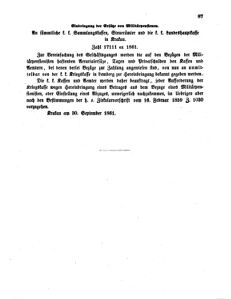 Verordnungsblatt für den Dienstbereich des K.K. Finanzministeriums für die im Reichsrate Vertretenen Königreiche und Länder 18611001 Seite: 11