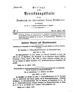 Verordnungsblatt für den Dienstbereich des K.K. Finanzministeriums für die im Reichsrate Vertretenen Königreiche und Länder