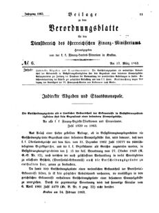 Verordnungsblatt für den Dienstbereich des K.K. Finanzministeriums für die im Reichsrate Vertretenen Königreiche und Länder 18630317 Seite: 3