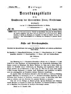 Verordnungsblatt für den Dienstbereich des K.K. Finanzministeriums für die im Reichsrate Vertretenen Königreiche und Länder