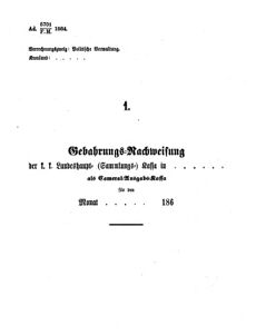 Verordnungsblatt für den Dienstbereich des K.K. Finanzministeriums für die im Reichsrate Vertretenen Königreiche und Länder 18641212 Seite: 19