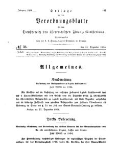 Verordnungsblatt für den Dienstbereich des K.K. Finanzministeriums für die im Reichsrate Vertretenen Königreiche und Länder