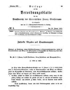 Verordnungsblatt für den Dienstbereich des K.K. Finanzministeriums für die im Reichsrate Vertretenen Königreiche und Länder