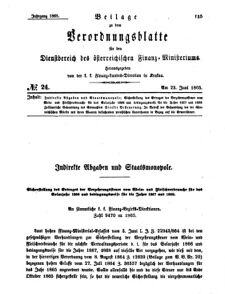 Verordnungsblatt für den Dienstbereich des K.K. Finanzministeriums für die im Reichsrate Vertretenen Königreiche und Länder