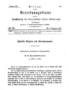 Verordnungsblatt für den Dienstbereich des K.K. Finanzministeriums für die im Reichsrate Vertretenen Königreiche und Länder