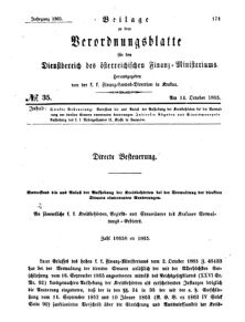 Verordnungsblatt für den Dienstbereich des K.K. Finanzministeriums für die im Reichsrate Vertretenen Königreiche und Länder