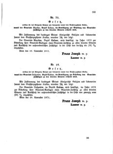 Landes-Gesetz- und Verordnungsblatt für das Königreich Galizien und Lodomerien sammt dem Großherzogthume Krakau 18711223 Seite: 23