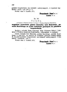 Landes-Gesetz- und Verordnungsblatt für das Königreich Galizien und Lodomerien sammt dem Großherzogthume Krakau 1871bl01 Seite: 152