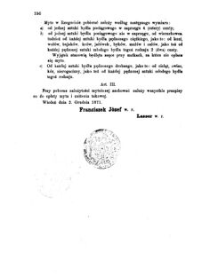 Landes-Gesetz- und Verordnungsblatt für das Königreich Galizien und Lodomerien sammt dem Großherzogthume Krakau 1871bl01 Seite: 156