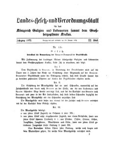 Landes-Gesetz- und Verordnungsblatt für das Königreich Galizien und Lodomerien sammt dem Großherzogthume Krakau 18720113 Seite: 5