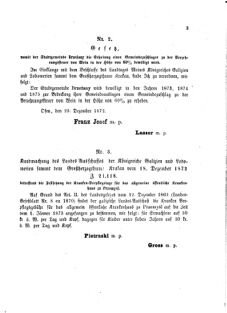 Landes-Gesetz- und Verordnungsblatt für das Königreich Galizien und Lodomerien sammt dem Großherzogthume Krakau 18730118 Seite: 3