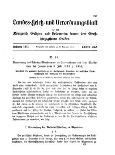 Landes-Gesetz- und Verordnungsblatt für das Königreich Galizien und Lodomerien sammt dem Großherzogthume Krakau