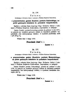 Landes-Gesetz- und Verordnungsblatt für das Königreich Galizien und Lodomerien sammt dem Großherzogthume Krakau 1873bl01 Seite: 108