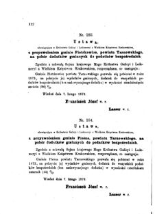 Landes-Gesetz- und Verordnungsblatt für das Königreich Galizien und Lodomerien sammt dem Großherzogthume Krakau 1873bl01 Seite: 112