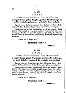 Landes-Gesetz- und Verordnungsblatt für das Königreich Galizien und Lodomerien sammt dem Großherzogthume Krakau 1873bl01 Seite: 138