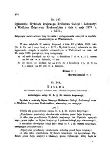 Landes-Gesetz- und Verordnungsblatt für das Königreich Galizien und Lodomerien sammt dem Großherzogthume Krakau 1873bl01 Seite: 178