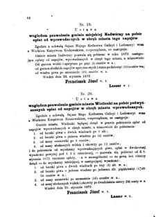 Landes-Gesetz- und Verordnungsblatt für das Königreich Galizien und Lodomerien sammt dem Großherzogthume Krakau 1873bl01 Seite: 18