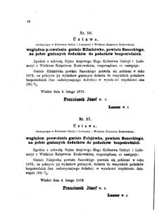 Landes-Gesetz- und Verordnungsblatt für das Königreich Galizien und Lodomerien sammt dem Großherzogthume Krakau 1873bl01 Seite: 40