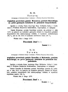 Landes-Gesetz- und Verordnungsblatt für das Königreich Galizien und Lodomerien sammt dem Großherzogthume Krakau 1873bl01 Seite: 41