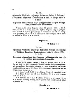 Landes-Gesetz- und Verordnungsblatt für das Königreich Galizien und Lodomerien sammt dem Großherzogthume Krakau 1873bl01 Seite: 54