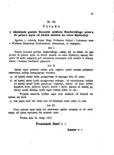 Landes-Gesetz- und Verordnungsblatt für das Königreich Galizien und Lodomerien sammt dem Großherzogthume Krakau 1873bl01 Seite: 61