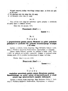 Landes-Gesetz- und Verordnungsblatt für das Königreich Galizien und Lodomerien sammt dem Großherzogthume Krakau 1873bl01 Seite: 7