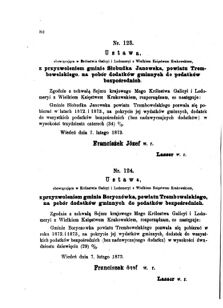 Landes-Gesetz- und Verordnungsblatt für das Königreich Galizien und Lodomerien sammt dem Großherzogthume Krakau 1873bl01 Seite: 80