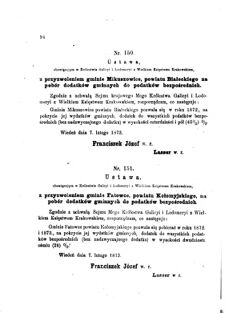 Landes-Gesetz- und Verordnungsblatt für das Königreich Galizien und Lodomerien sammt dem Großherzogthume Krakau 1873bl01 Seite: 94