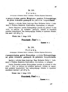 Landes-Gesetz- und Verordnungsblatt für das Königreich Galizien und Lodomerien sammt dem Großherzogthume Krakau 1873bl01 Seite: 97