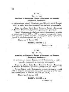 Landes-Gesetz- und Verordnungsblatt für das Königreich Galizien und Lodomerien sammt dem Großherzogthume Krakau 1873bl02 Seite: 102