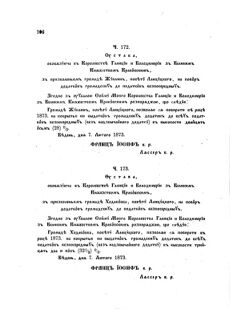Landes-Gesetz- und Verordnungsblatt für das Königreich Galizien und Lodomerien sammt dem Großherzogthume Krakau 1873bl02 Seite: 106