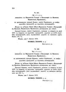 Landes-Gesetz- und Verordnungsblatt für das Königreich Galizien und Lodomerien sammt dem Großherzogthume Krakau 1873bl02 Seite: 114