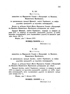 Landes-Gesetz- und Verordnungsblatt für das Königreich Galizien und Lodomerien sammt dem Großherzogthume Krakau 1873bl02 Seite: 115