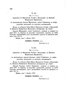 Landes-Gesetz- und Verordnungsblatt für das Königreich Galizien und Lodomerien sammt dem Großherzogthume Krakau 1873bl02 Seite: 122
