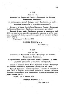 Landes-Gesetz- und Verordnungsblatt für das Königreich Galizien und Lodomerien sammt dem Großherzogthume Krakau 1873bl02 Seite: 125