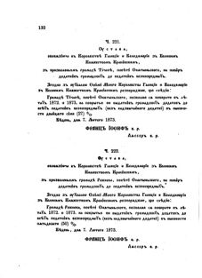 Landes-Gesetz- und Verordnungsblatt für das Königreich Galizien und Lodomerien sammt dem Großherzogthume Krakau 1873bl02 Seite: 132